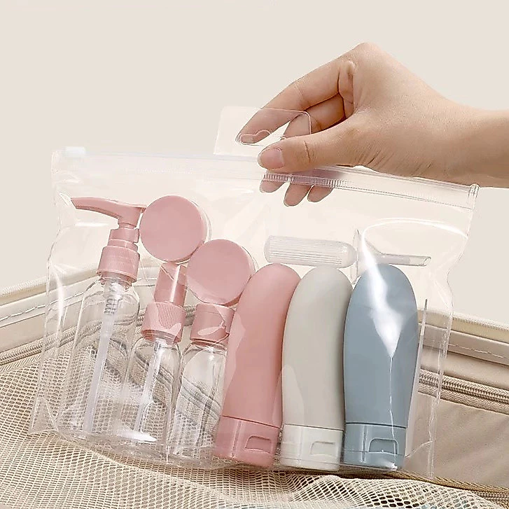 Bộ 11 chi tiết Lọ chiết mỹ phẩm , dầu gội , sữa tắm du lịch