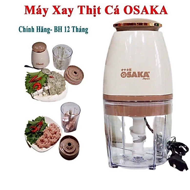 Máy Xay Osaka Đa Năng Công Suất 350W Lưỡi Dao Không Gỉ Tiện Lợi Cho Mọi Gia Đình Sử Dụng Chính Hãng