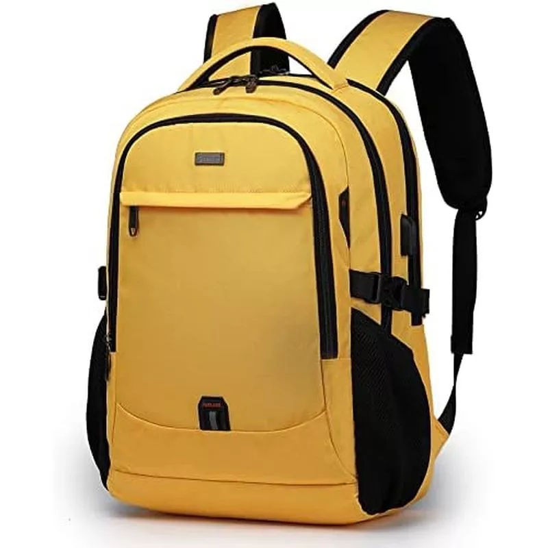 Ba lô máy tính xách tay DUSLANG 17 Inch dành cho du lịch Ba lô đại học chống nước cho nam / nữ Túi đựng máy tính xách tay có cổng sạc USB, màu đen