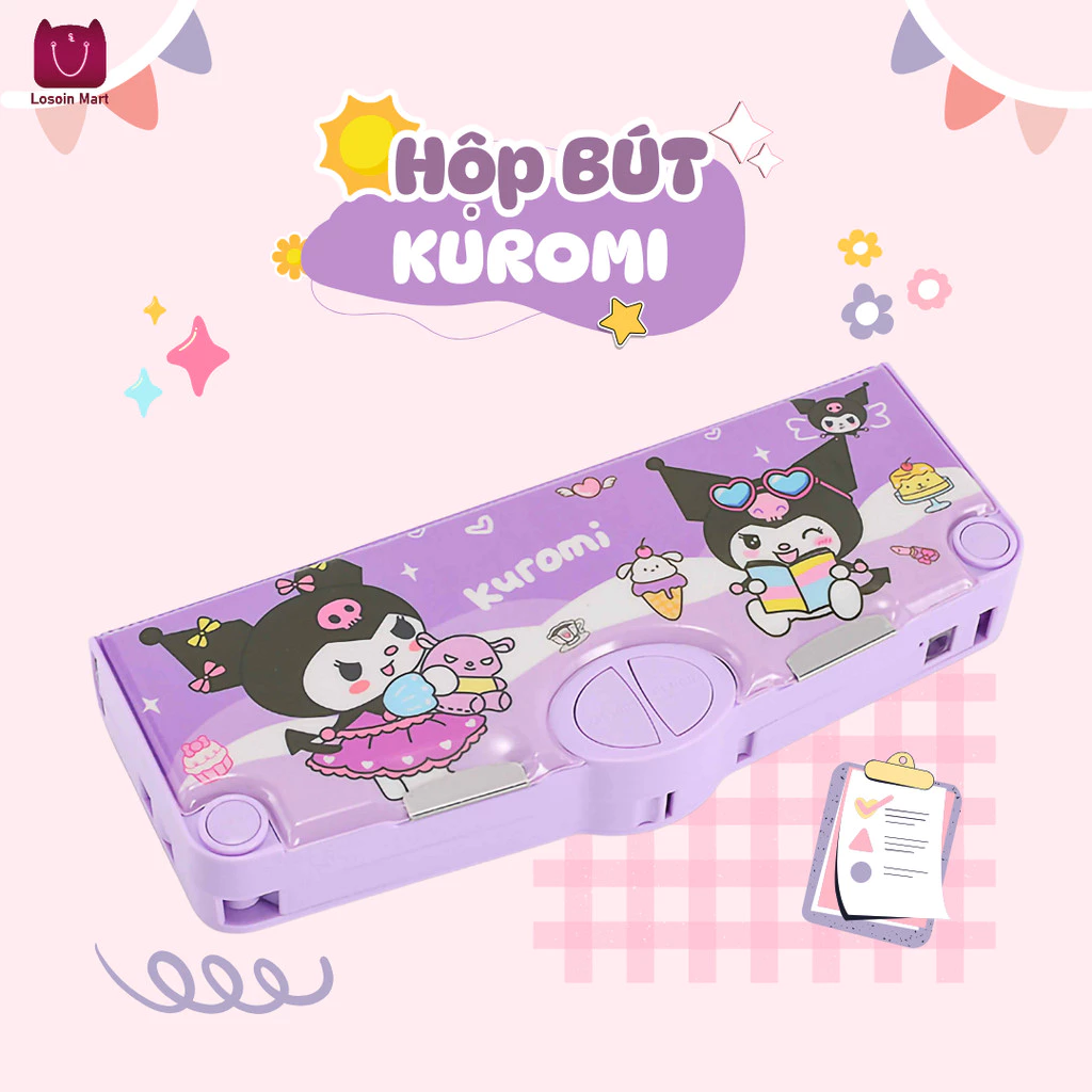 Hộp đựng bút chì hoạt hình, hộp đựng bút chì học sinh đa năng, hộp đựng bút chì chống nước có nam châm