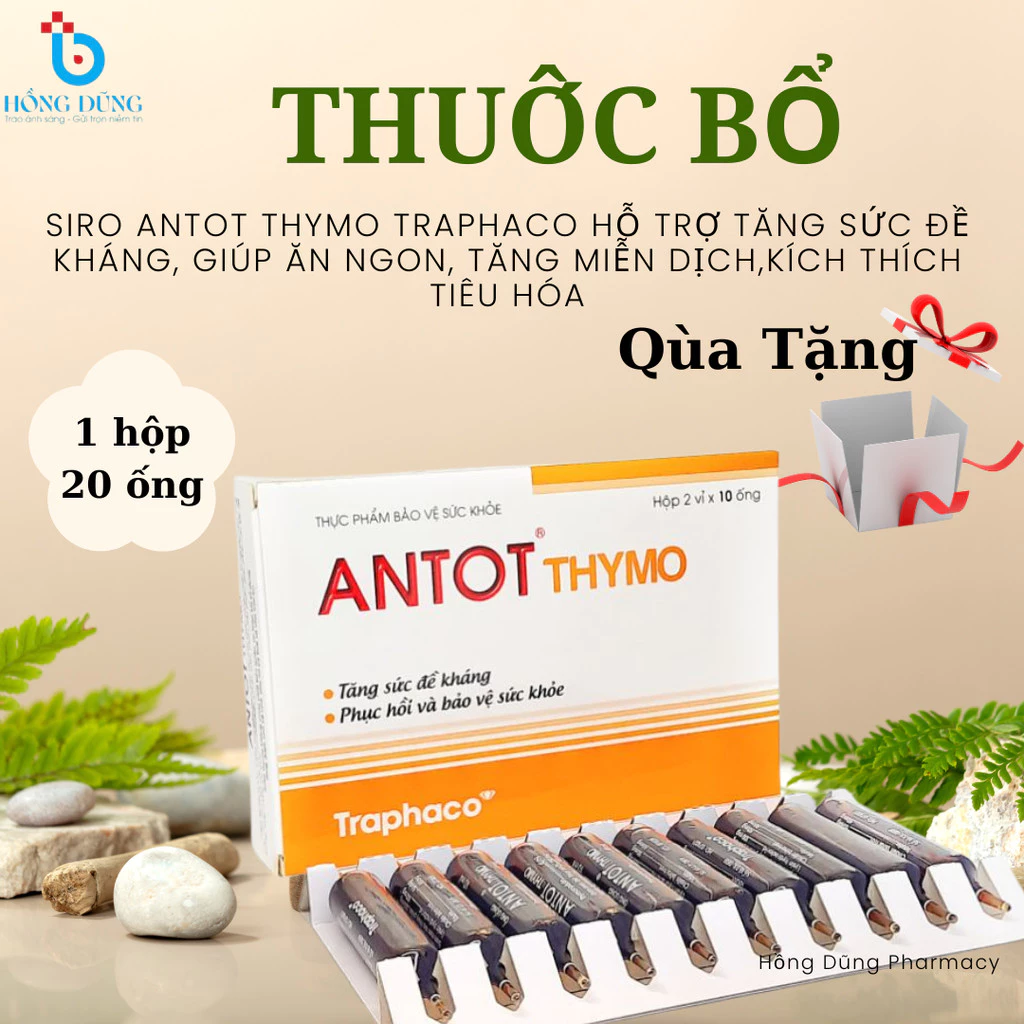Siro Antot Thymo Traphaco Hỗ Trợ Tăng Sức Đề Kháng, Giúp Ăn Ngon, Tăng Miễn Dịch,Kích Thích Tiêu Hóa