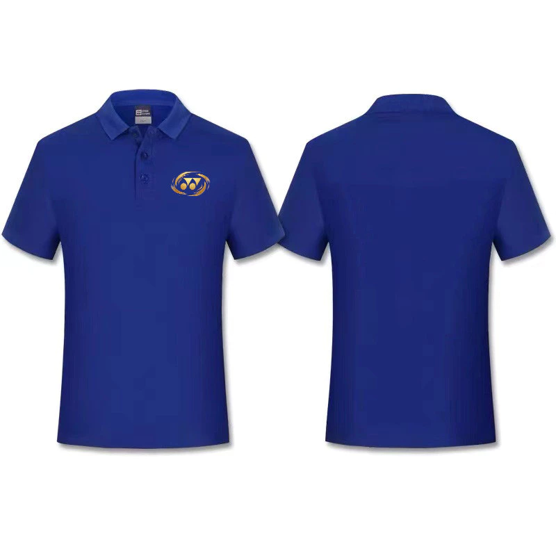 Áo thun thể thao POLO màu trơn Unisex YONEX nhanh khô thoáng khí ve áo phong cách cầu lông tập thể dục áo sơ mi ngắn tay thông thường
