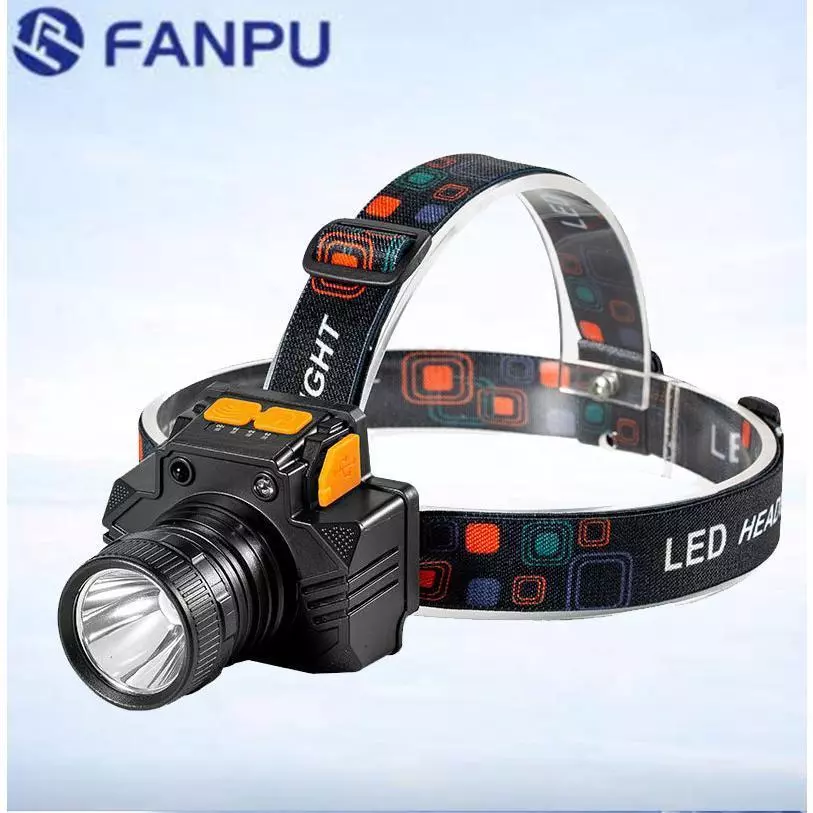 Đèn Pin Đội Đầu Cảm Biến Thông Minh, Đèn LED Thu Phóng Tiêu Cự Siêu Sáng, Đèn Sửa Chữa, Đi Rừng