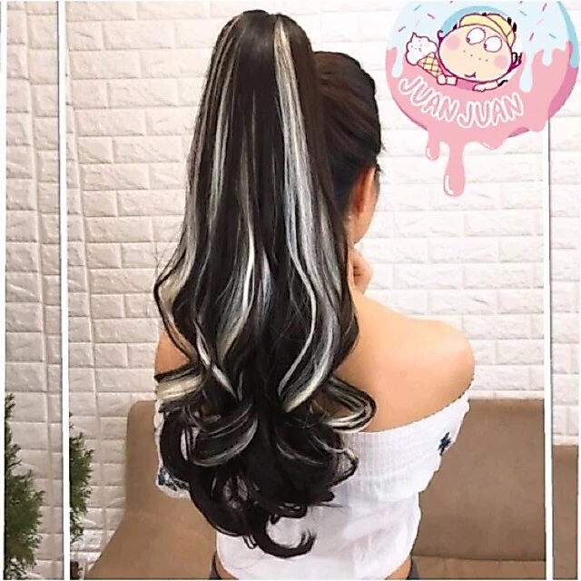 Hình thật-tóc giả ngoặm light cao cấp chịu nhiêtj
