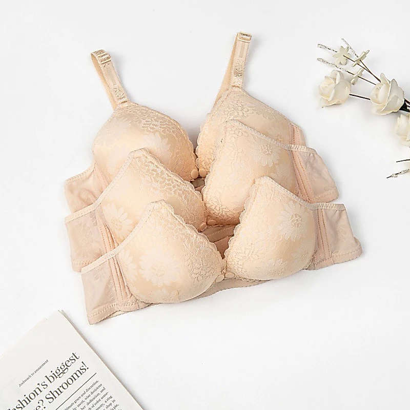 Áo Lót Bầu Ren Cho Con Bú 137 không gọng có cúc mở chất cotton mềm mại