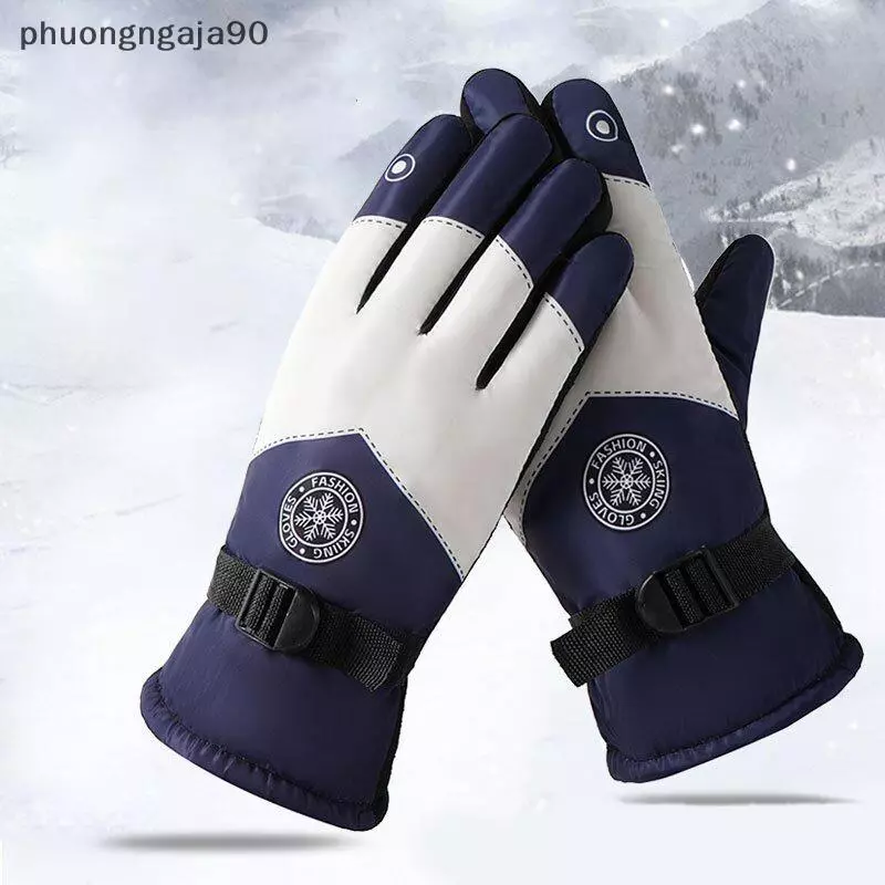 Mùa đông màn hình cảm ứng găng tay trượt tuyết nhiệt không thấm nước Găng Tay Tuyết