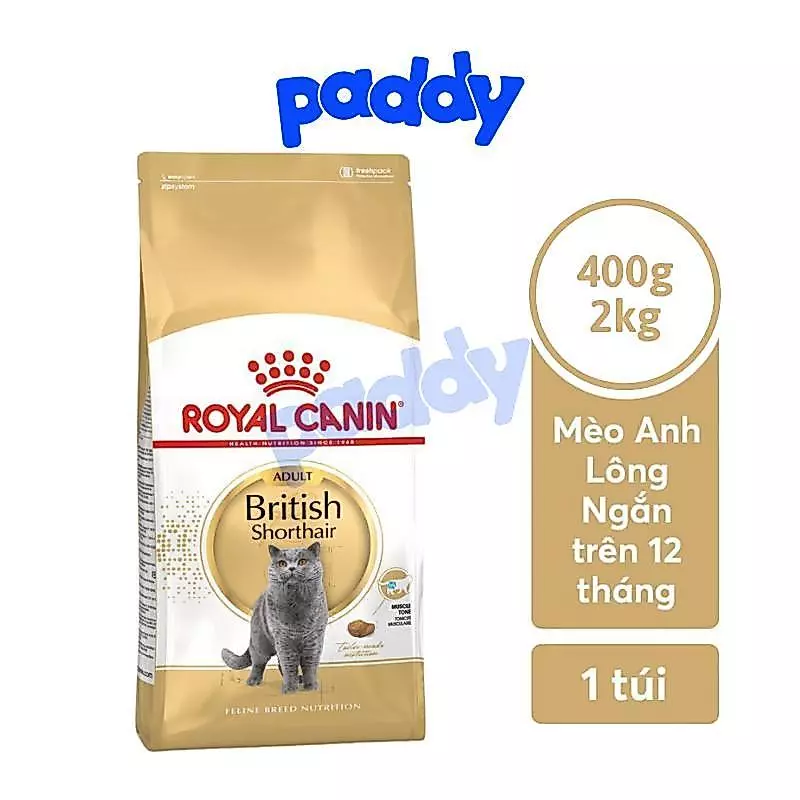 Hạt Cho Mèo Anh Lông Ngắn Trưởng Thành Royal Canin British Shorthair Adult
