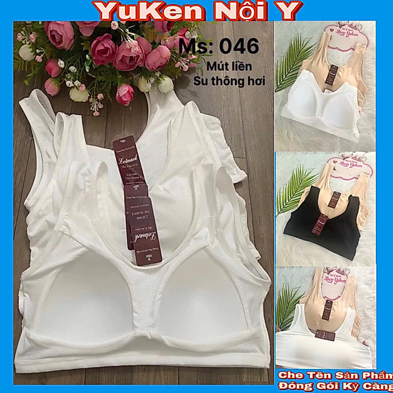 Mã 046-Áo 3 Lỗ Mút Liền Thông Hơi Cho Học Sinh,Bé Gái-Áo Lót Lá Dạng Chui Thun Lạnh Đệm Mỏng Cho Các Bé Cấp 1,2,3