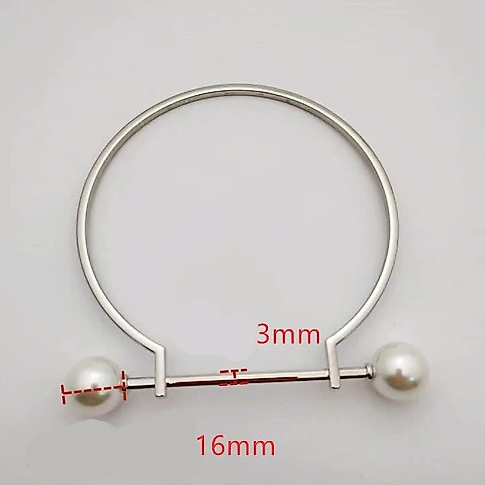 Quai Túi Xách Hình Chữ D Đính Ngọc Trai – Phụ Kiện Handmade Cao Cấp