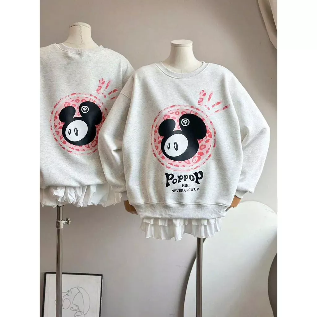 Áo Sweater Cổ Tròn  Form Rộng Unisex Sweater Oversize Freesize Dưới 65kg – Áo Thu Đông Hot Trend 911