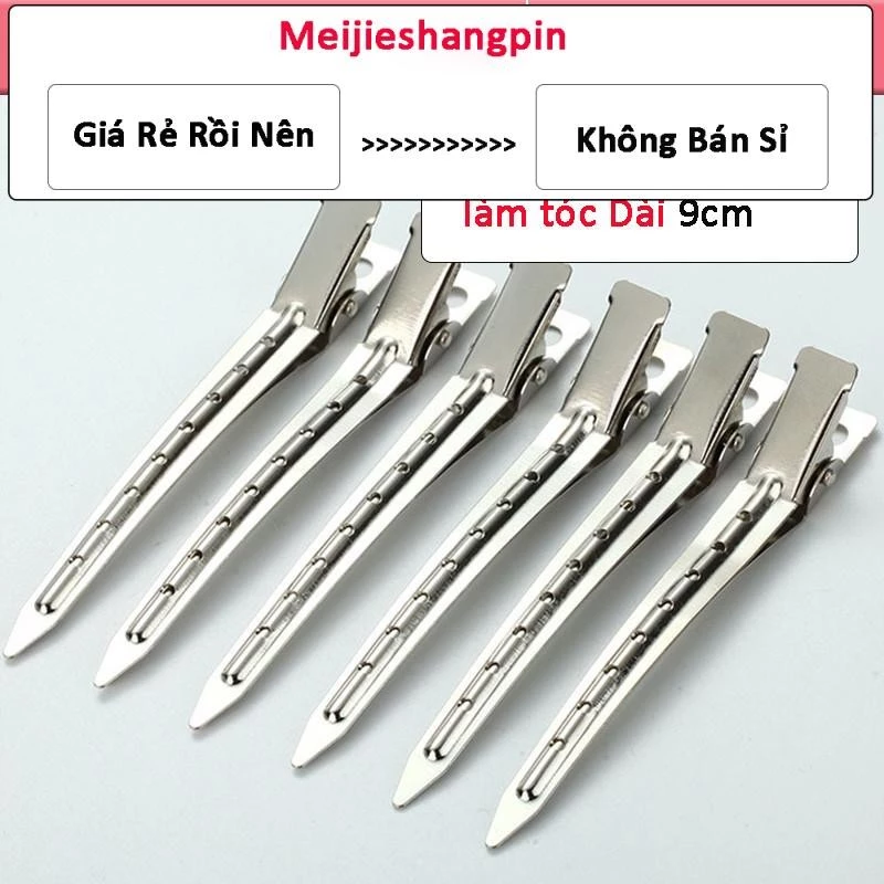 Sét 6 Kẹp Mỏ Vịt 9cm Làm Tóc Cố Định Tiện Dụng
