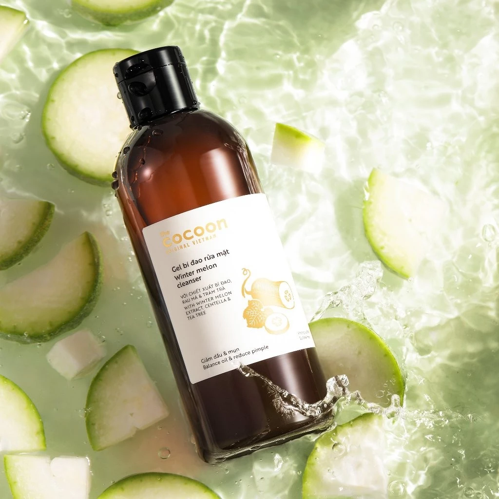 🍃 Gel Rửa Mặt Bí Đao Cocoon – Giảm Dầu Mụn, Sạch Da, Mỹ Phẩm Thuần Chay Chính Hãng