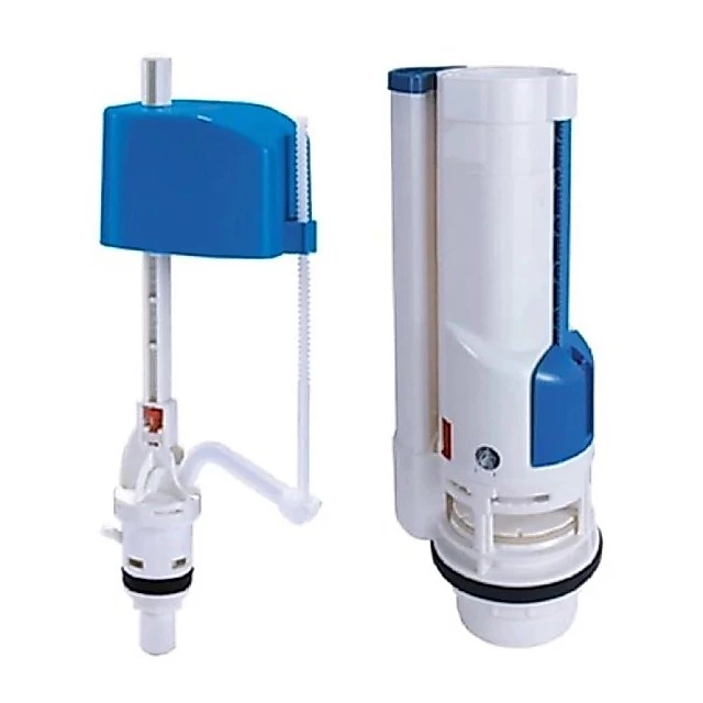 Bộ xả bồn cầu 2 nhấn cột cao 26cm Bộ bao gồm đầy đủ phụ kiện dùng cho bệt rời khối