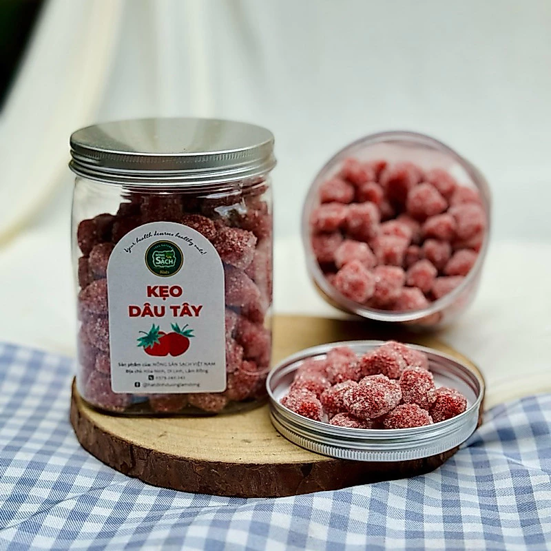 Kẹo dâu tây Nông Sản Sạch đặc sản Đà Lạt