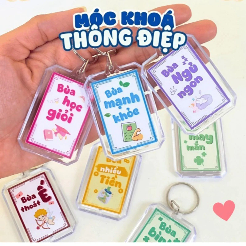 Móc Khoá Thông Điệp Truyền Động Lực, Key Chain Nhắn Nhủ Treo Balo, Quà Tặng Đồng nghiệp, Bạn bè, Lễ Tốt Nghiệp