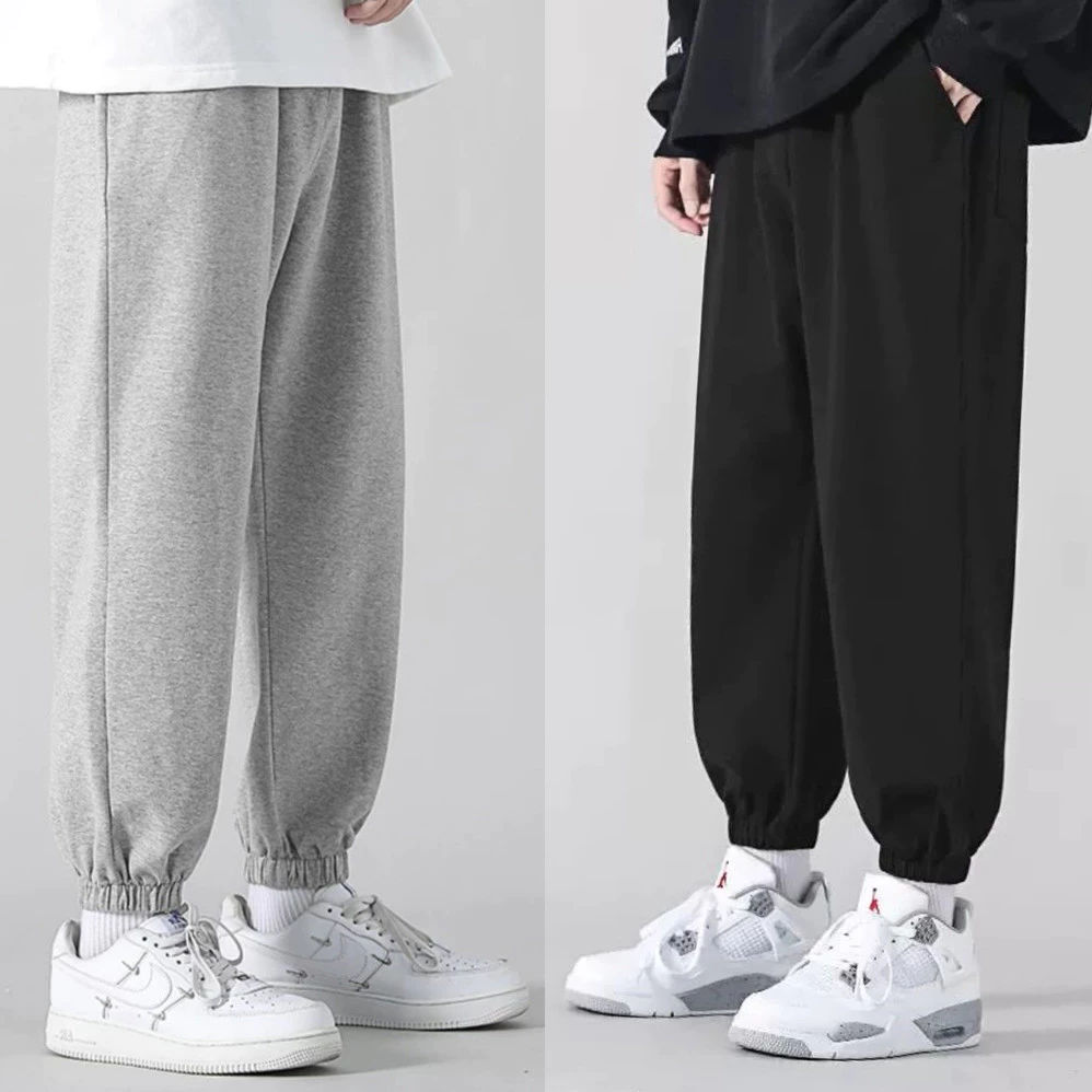 Quần dài nỉ Jogger nam nữ thể thao ống rộng dây rút dáng hàn quốc có túi - Quần nỉ nam ống suông dài mặc đi ngủ ở nhà.