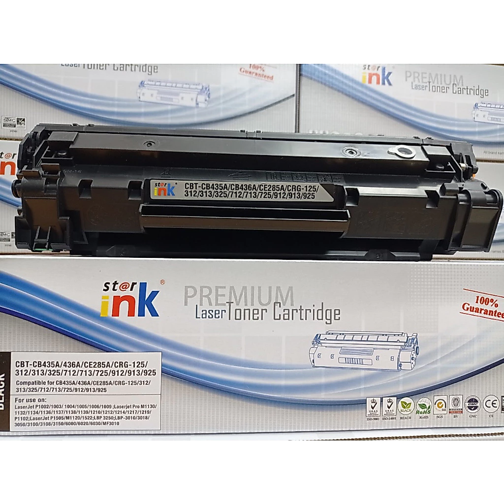 Hộp mực máy in canon MF 3010 Hàng Starink siêu nét Có lắp đổ mực Hộp mực in có mực CB435A