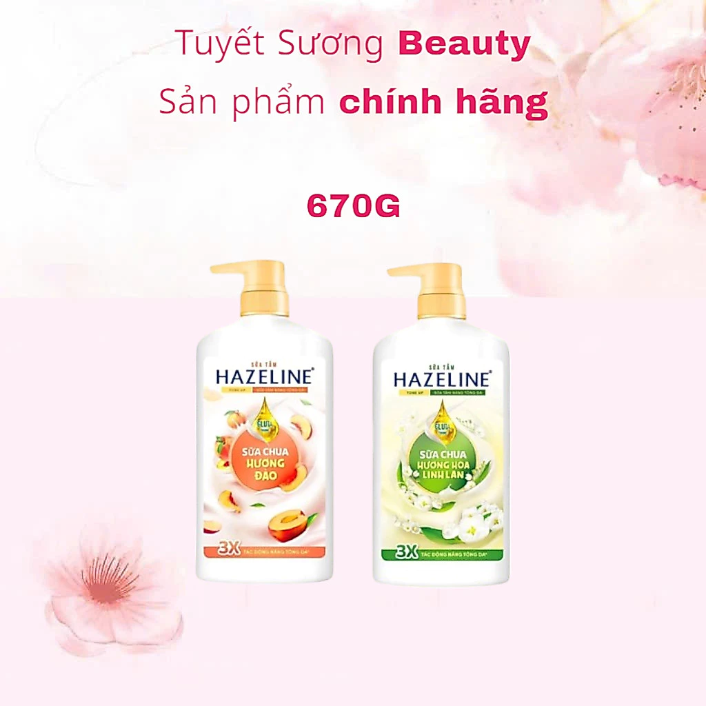 Sữa tắm dưỡng thể thiên nhiên trắng sáng da Hazeline 670G