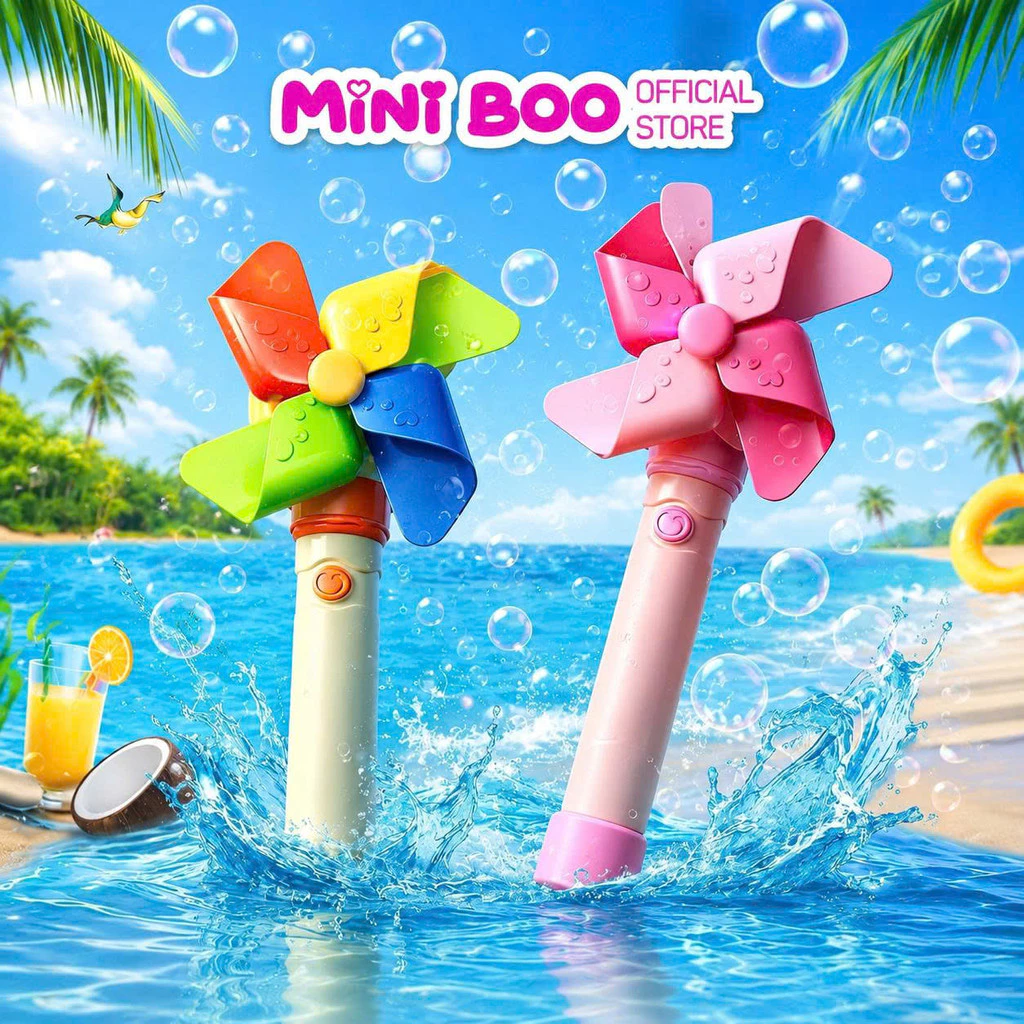 Máy Thổi Bong Bóng Cối Xay Gió Mini – Bé Vừa Chơi Vừa Thích