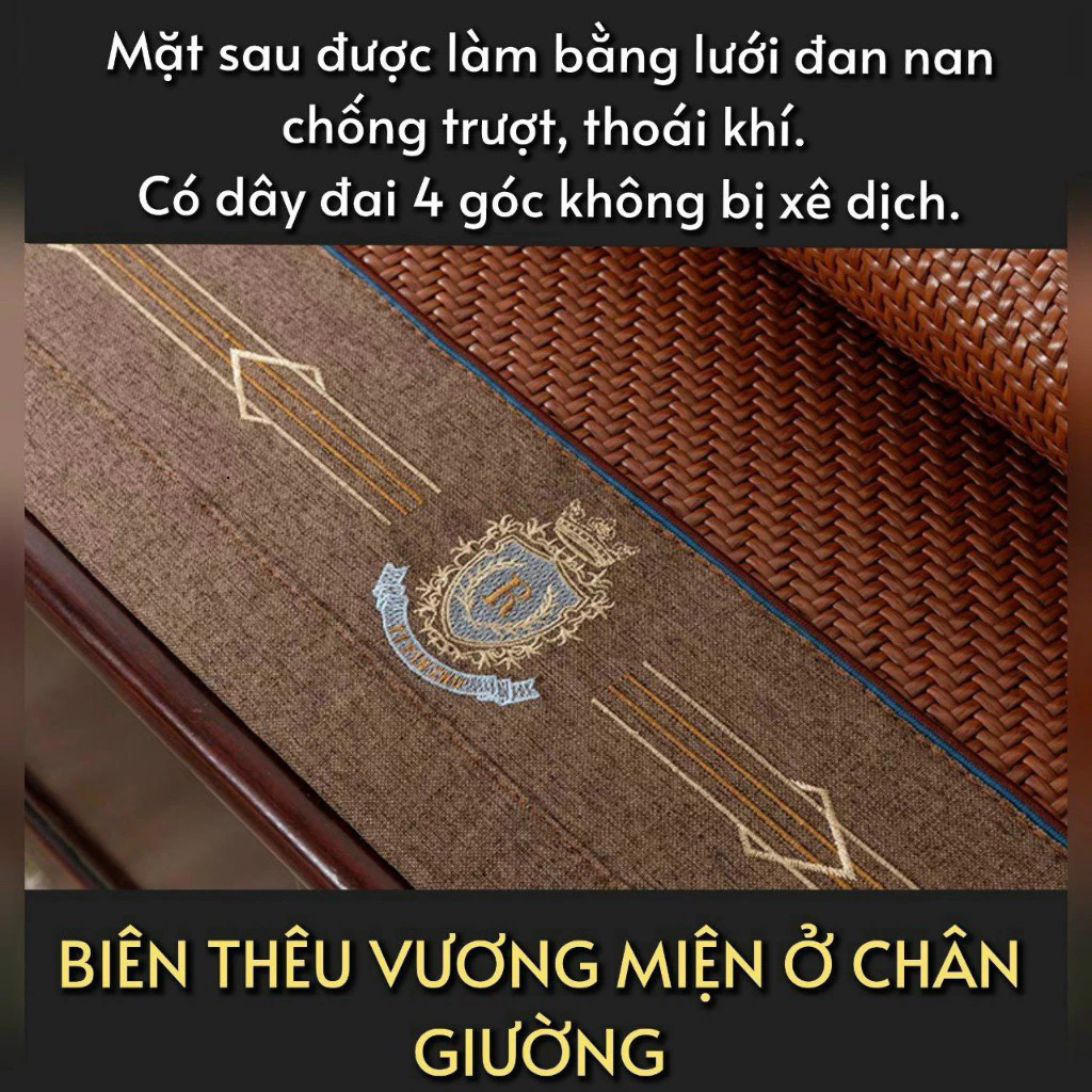 Chiếu Mây Điều Hòa Mát Lạnh Cao Cấp B.D cool hàng loại 1 dày dặn, bo chun 4 chiều co giãn an toàn cho