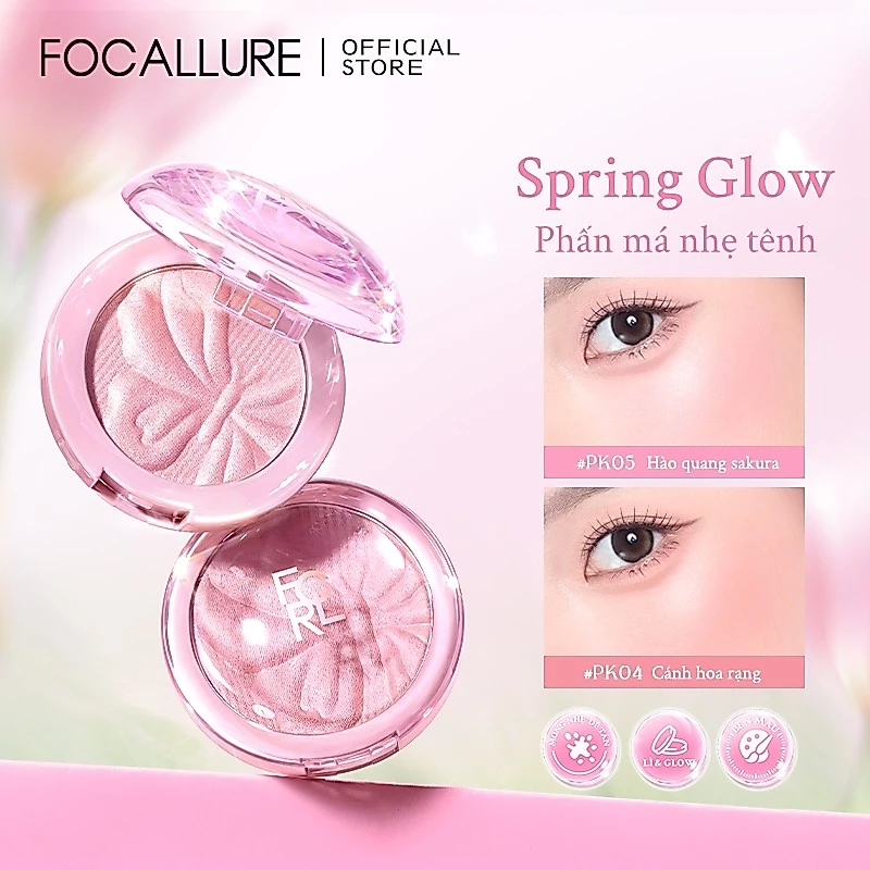 Focallure Spring Glow Airy Wear Blush, nó mang lại một thoáng mát