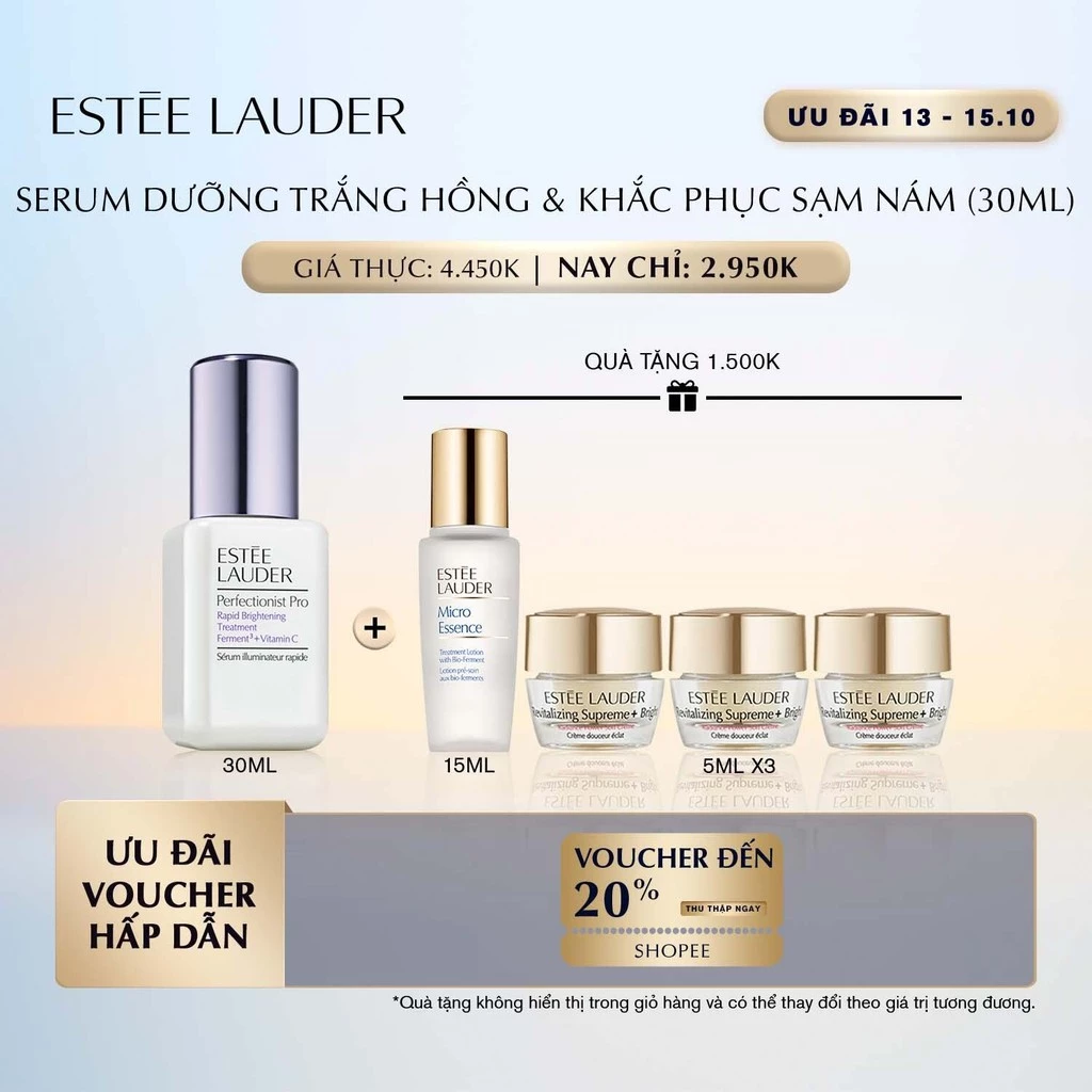 Serum/Tinh chất dưỡng sáng Estee Lauder Perfectionist Pro Rapid Brightening Treatment 30ml