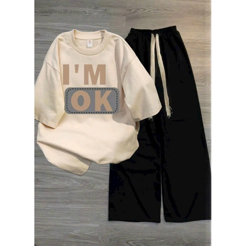 CÁC MẪU QUẦN ỐNG RỘNG DÂY KÉO BẢN TO + MIX ÁO PHÔNG SU COTTON SIÊU XINH