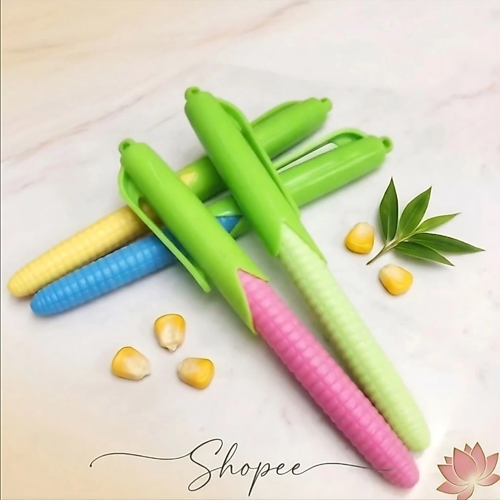 Giá tốt💝 combo 3 Bút Máy sáng tạo hình Bắp Ngô Xinh Tươi 🌽🌽🌽