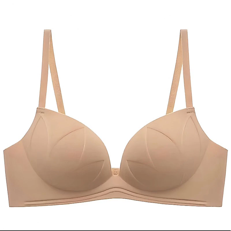 Áo Lót Áo Ngực Nữ Đúc Su Bàn Tay Không Gọng  Nâng Ngực Đệm Dày 3cm Tạo Khe Chống Hằn - 698