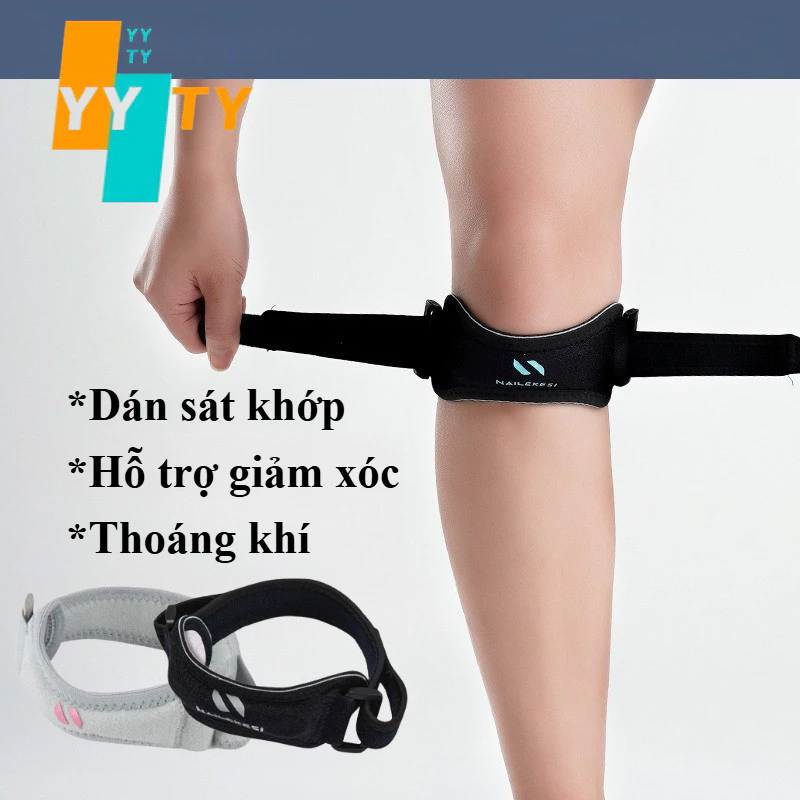 YYTY Đai bảo vệ đầu gối có thể điều chỉnh,Đai bảo vệ đầu gối khi chạy,Giảm chấn thương khi tập thể dục