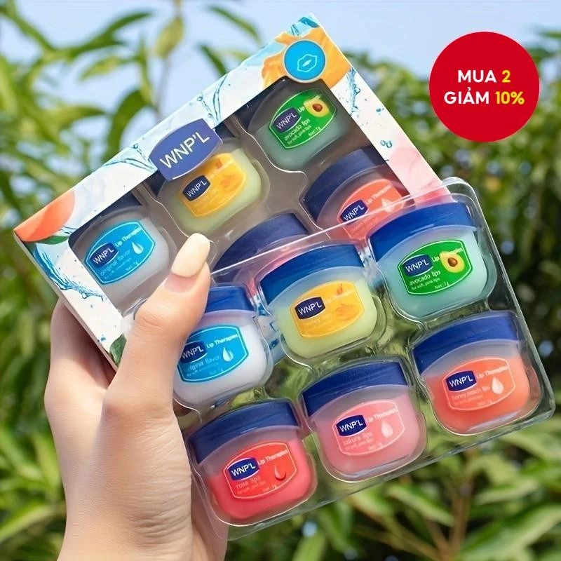 Son dưỡng môi dưỡng ẩm và dưỡng ẩm dưỡng ẩm và làm mềm da để ngăn ngừa môi khô lâu trôi (4 / 6 CÁI)