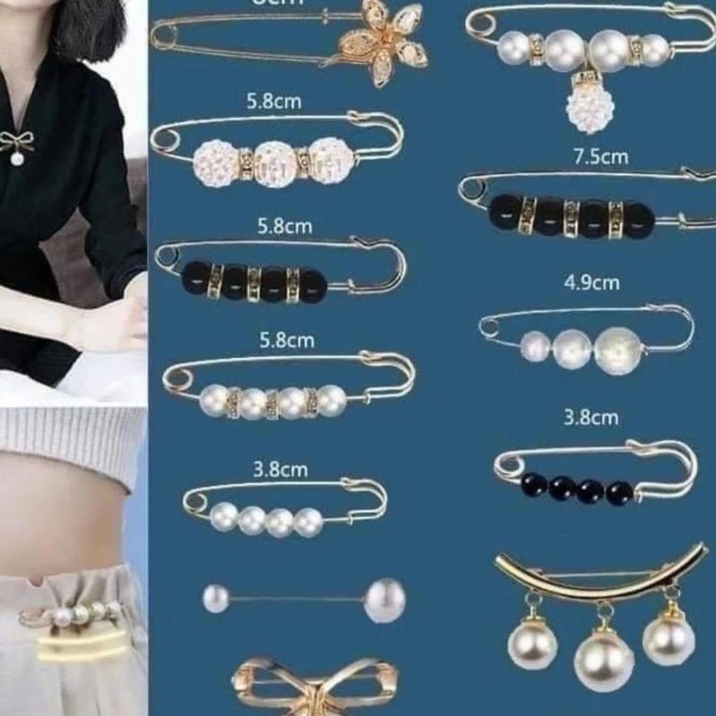 Combo 13 Ghim Cài Quần Áo Thu Hẹp Eo ,Trang Trí Tạo Kiểu [ngocanhngocanh98]