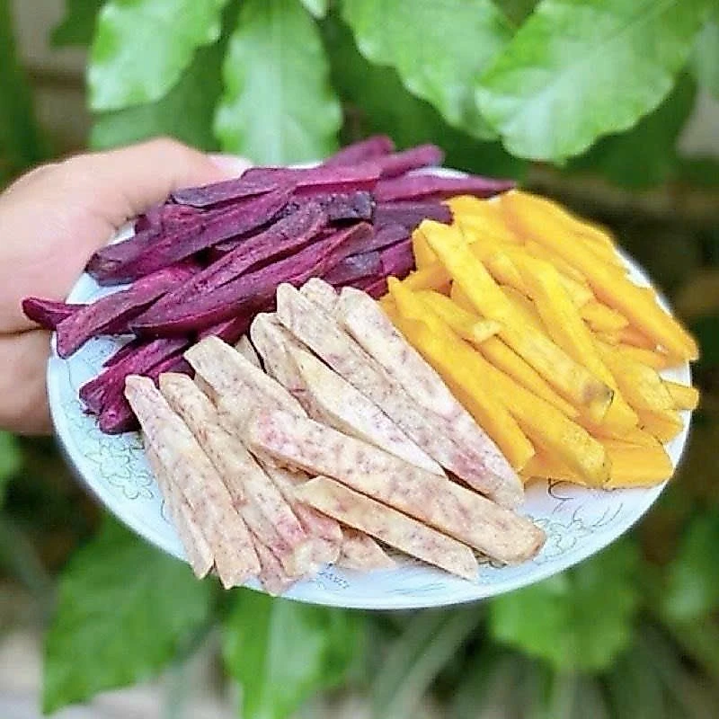 Khoai lang dạng sợi sấy Mẹ Rô. Có hồ sơ công bố, xuất hóa đơn công ty đầy đủ