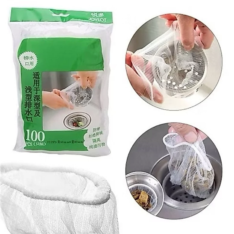 Combo 5 Túi Lọc Rác Bồn Rửa Chén Tiện Lợi, Túi Lọc Rác Nhà Tắm, Túi Lọc Rác
