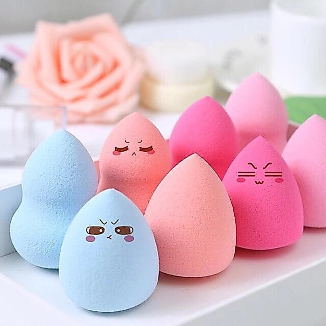Bông Mút Trang Điểm Mút Tán Kem Nền Hình Hồ Lô Giọt Nước (Set 2)