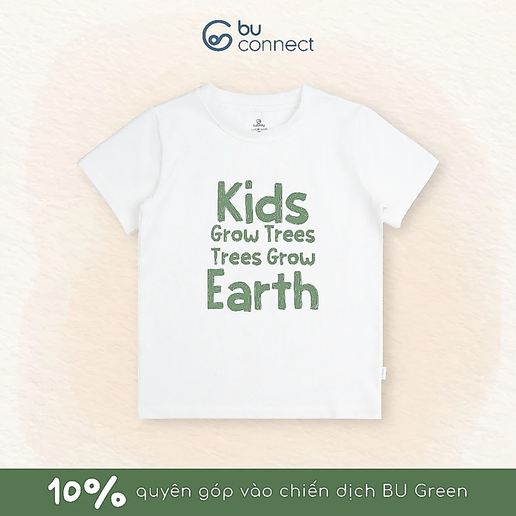 Áo cộc tay Grow Trees Bu Connect BU Baby, áo cộc tay cho bé thoáng mát thời trang | KBC3300GT