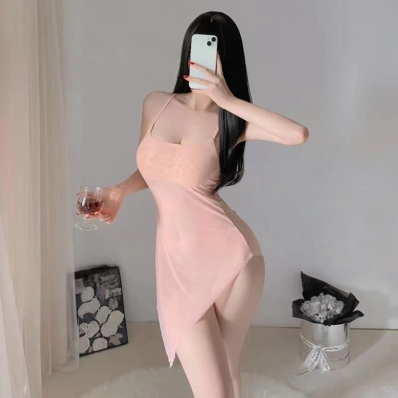 Váy ôm ngực nhỏ xuyên thấu dễ thương