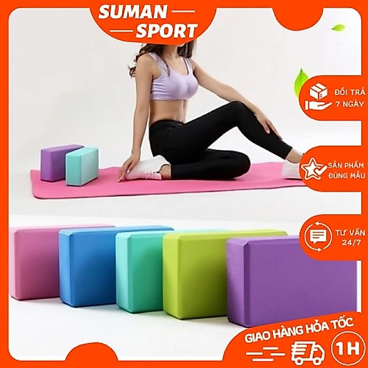 Gạch tập yoga in hoa mandala cao cấp EVA Cứng gấp 3 lần loại gạch tập thông thường chuyên hỗ trợ tập phòng tập và vđv