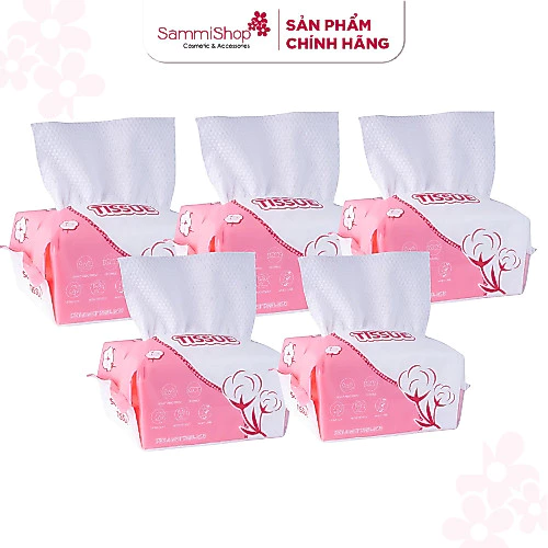 Combo 5 Horus Khăn khô đa năng Soft Cotton Tissue 80pcs