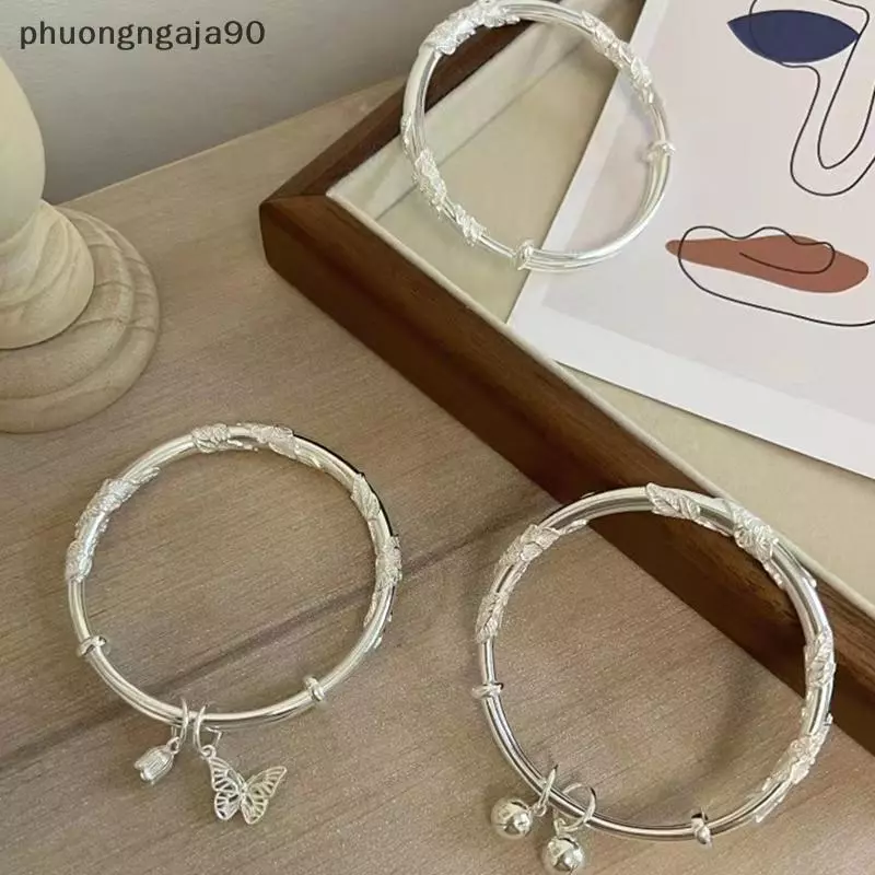 Trung Quốc phong cách có thể điều chỉnh Bangle Bangle trái tim hoa thời trang vòng đeo tay