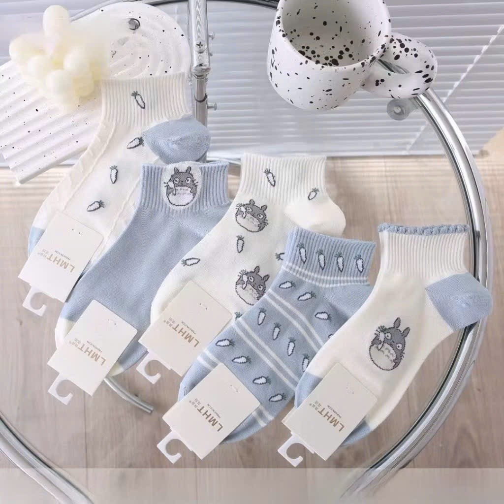SÉT 10 ĐÔI TẤT NỮ , VỚ CỔ NGẮN , COTTON MỀM MẠI THOẢI MÁI ,NHIỀU HOẠ TIẾT SIÊU CUTE