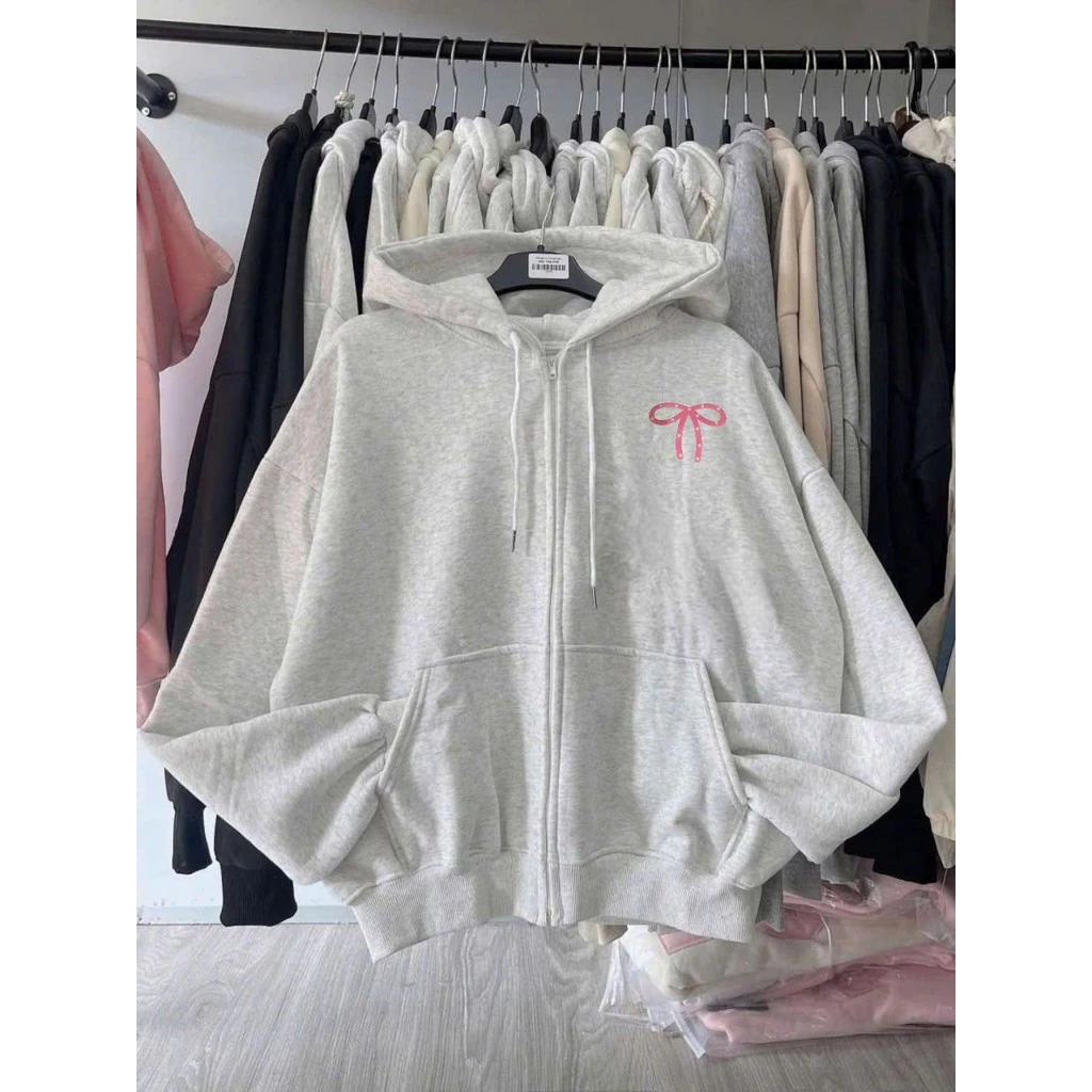 Tổng hợp Áo khoác nỉ hoodie unisex rộng rãi, đa dạng màu sắc nam nữ, tay phồng, thiết kế cá tính với lá cờ Mỹ hót trend