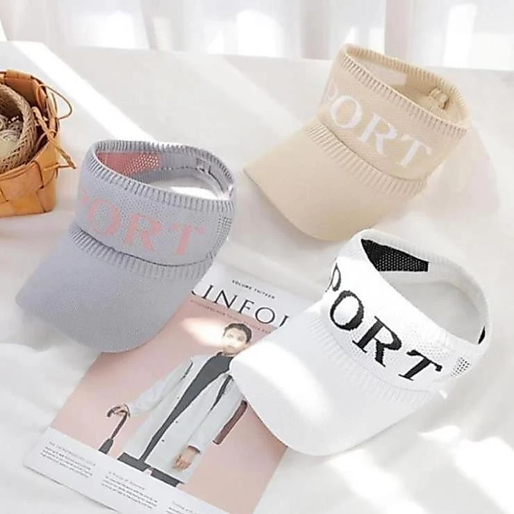 Mũ lưỡi chai nữ mũ nửa đầu thể thao Sport