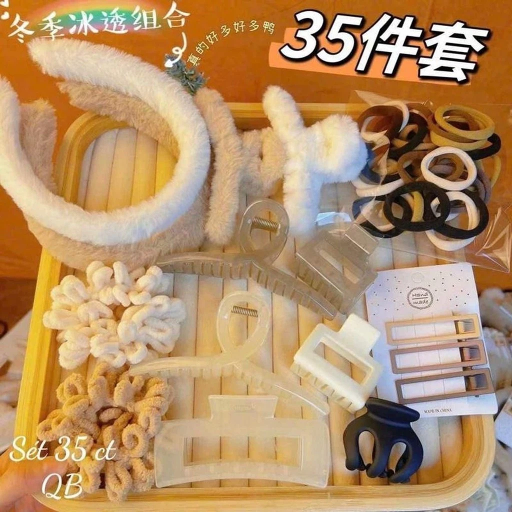 Set kẹp tóc càng cua - set nhiều món kẹp tóc, băng đô, dây buộc tóc phong cách Hàn Quốc siêu xᶖnh AB01 [ngocanhngocanh98