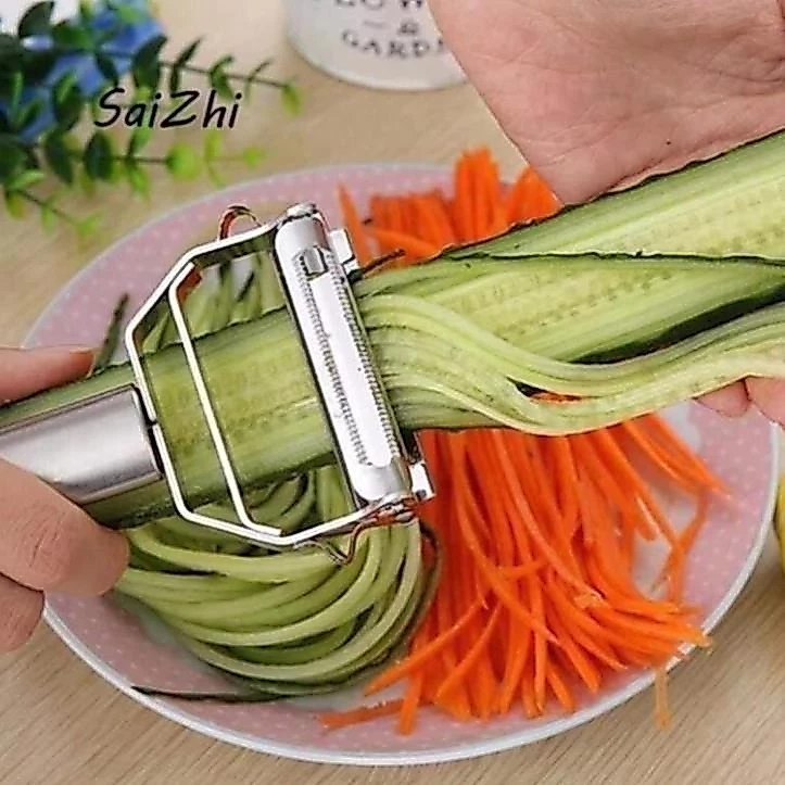 Nạo inox 304 Đa Năng 3 In 1 Nạo Gọt Rau Củ Quả Bào Sợi Siêu Sắc không rỉ