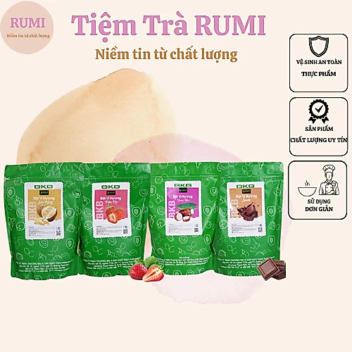 Bột vị pha trà sữa BKB đủ vị gói 1kg - Thay thế hoàn hảo cho siro - Thơm ngon tiện lợi giá rẻ nhất thị trường