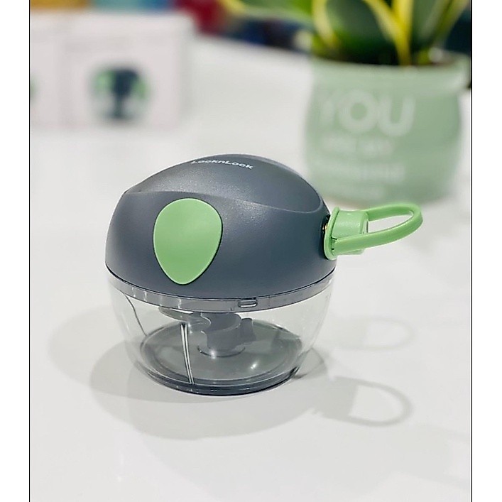 Máy Xay Tỏi LocknLock CKS321GRN – Dụng Cụ Băm Nhỏ Rau Củ, Xanh Lá, Chính Hãng