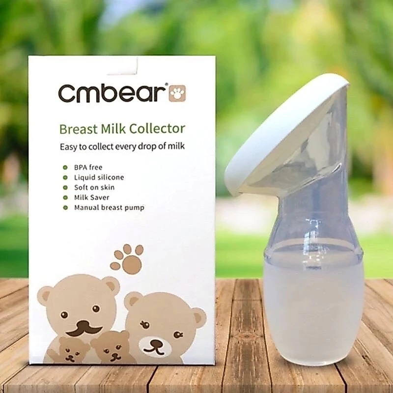 [Top Value] Cốc Hứng Sữa Silicon Cmbear An Toàn Và Tiện Lợi ( loại đơn 1 cái silicon)