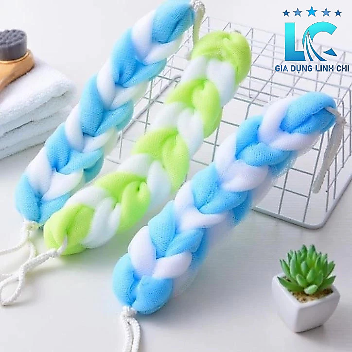Bông tắm vải lưới mềm mại cao cấp, bông tắm tạo bọt kéo dài nhiều màu giá rẻ