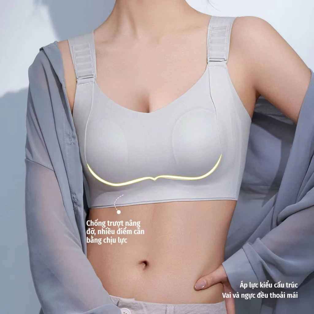 Áo ngực chuyên dụng cho bà bầu thời kỳ cho con bú mở cúc phía trước điều chỉnh size lớn cho nữ béo